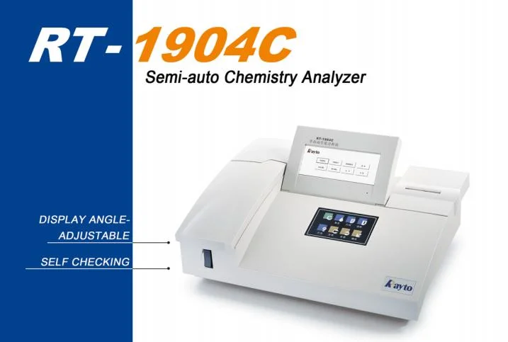 Chemie-Analysator-halbautomatisches biochemisches Analysator-medizinisches Gerät Mindray Rayto Rt-1904c